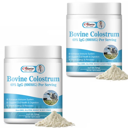 Bovine Colostrum Supplement,Pure 40% IgG Colostrum Powder for Gut, Bone, Exercise, Immune,Natural Superfood Bovine Colostrum Powder, Non-GMO, 8.46 Oz, 2 Pack