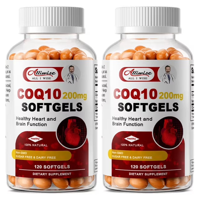 CoQ10 200mg Softgels, 240 Count, 2 Pack