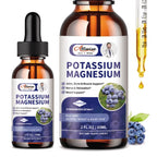 Potassium Magnesium Supplement Liquid - High Absorption Magnesium Complex & Potassium Plus Calcium, Vitamin D3, Zinc for Bone, Energy, Immune Support - Sugar Free & Vegan, 2 fl oz