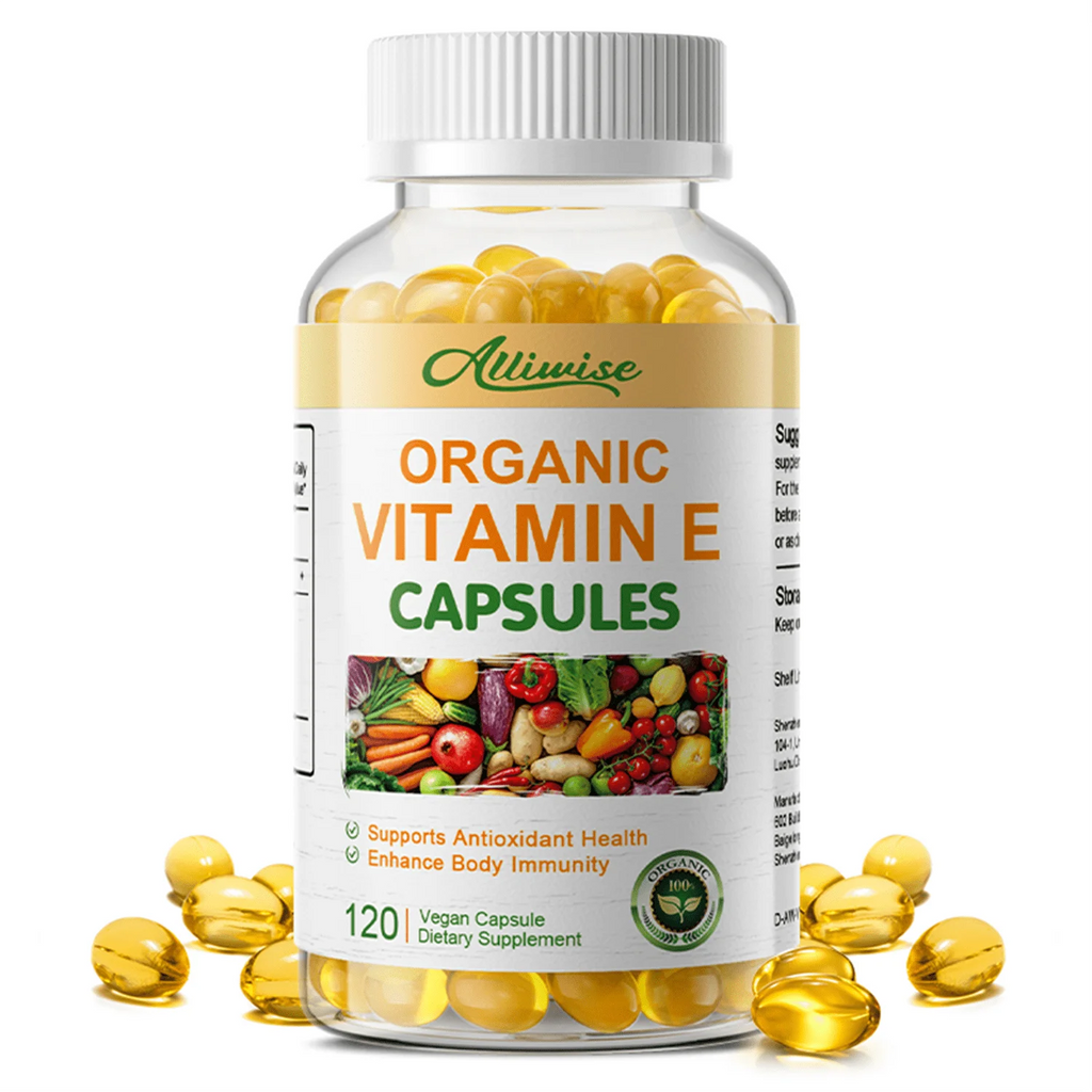 Vitamin E 1000IU Softgels, Natural Antioxidant, Skin & Immune System Support Supplement for Healthy Skin, Hair, Nails, Immune & Eye Health, 120 Count