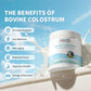Bovine Colostrum Supplement,Pure 40% IgG Colostrum Powder for Gut, Bone, Exercise, Immune,Natural Superfood Bovine Colostrum Powder, Non-GMO, 8.46 Oz, 2 Pack