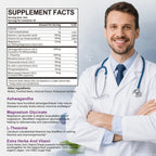 Cortisol Supplements for Women & Men, 10 in 1 Cortisol Manager Reducer with Magnesium, Ashwagandha, L-theanine - Hormone Balance & Mood Support - Sugar Free, Vegan, Non-GMO - 4 fl oz, 2 Pack