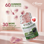 Vitamin D3 K2 Gummies - 10,000 IU of D3 + 200 mcg MK7 - Supports Healthy Bone,Heart & Calcium Absorption,& Immune Health - Non-GMO,Sugar-Free,60 Ct