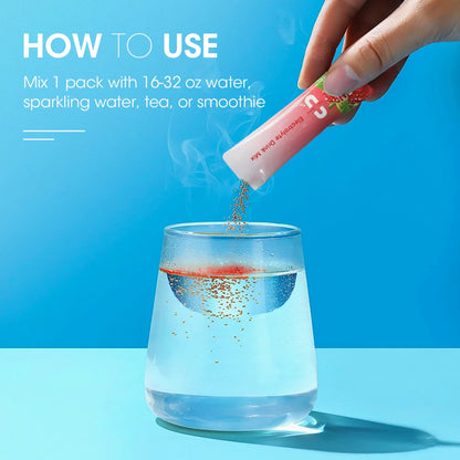 Electrolytes Powder Packets - 28 Hydration Packets - Organic Fruit Liquid Hydrate Packets for Dehydration Relief and Rehydration, Sugar Free & 0 Calorie