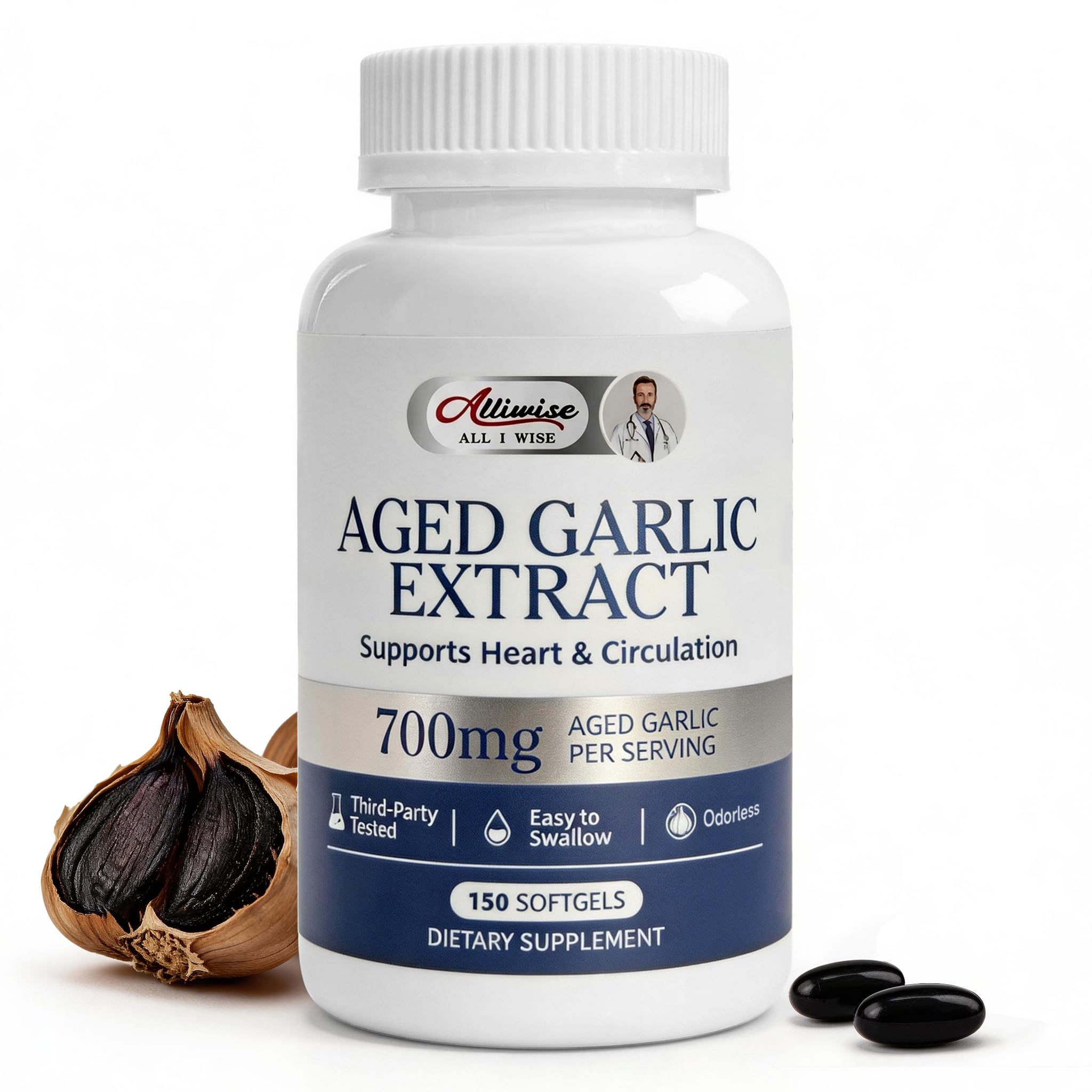 Aged Black Garlic (700mg) | Heart & Circulation Support