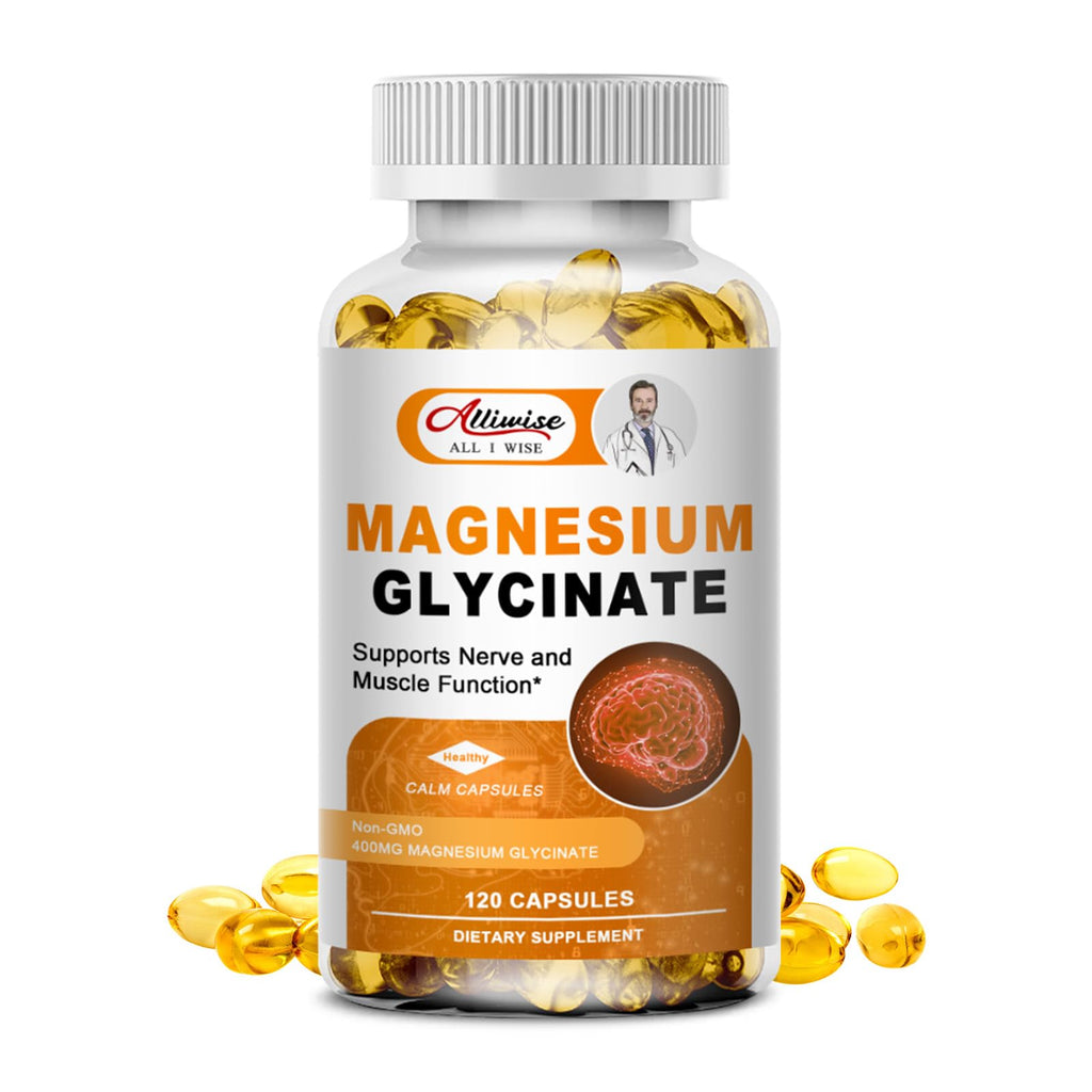 Magnesium Glycinate 400mg Capsules Muscle & Sleep Support