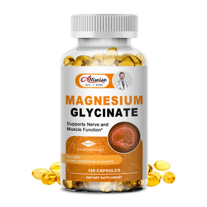 Magnesium Glycinate 400mg Capsules Muscle & Sleep Support