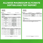 Alliwise Magnesium Glycinate 500mg Softgels – High Absorption, Easy to Swallow, Sleep & Muscle Support, Non-GMO, 120 Gelcaps (60-Day Supply)