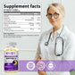 High Absorption Magnesium Glycinate 400mg Softgels Supplement, 400 mg Elemental Magnesium with 100mg Calcium - Highly Bioavailable - with Vitamin D3 & K2, for Sleep, Mood, Brain Support