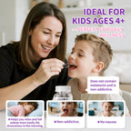 Kids Sleep Gummies – Magnesium Glycinate Gummies with DHA, L-Theanine, Chamomile & Lemon Balm, Melatonin Free Calm & Sleep Support, Raspberry Flavor