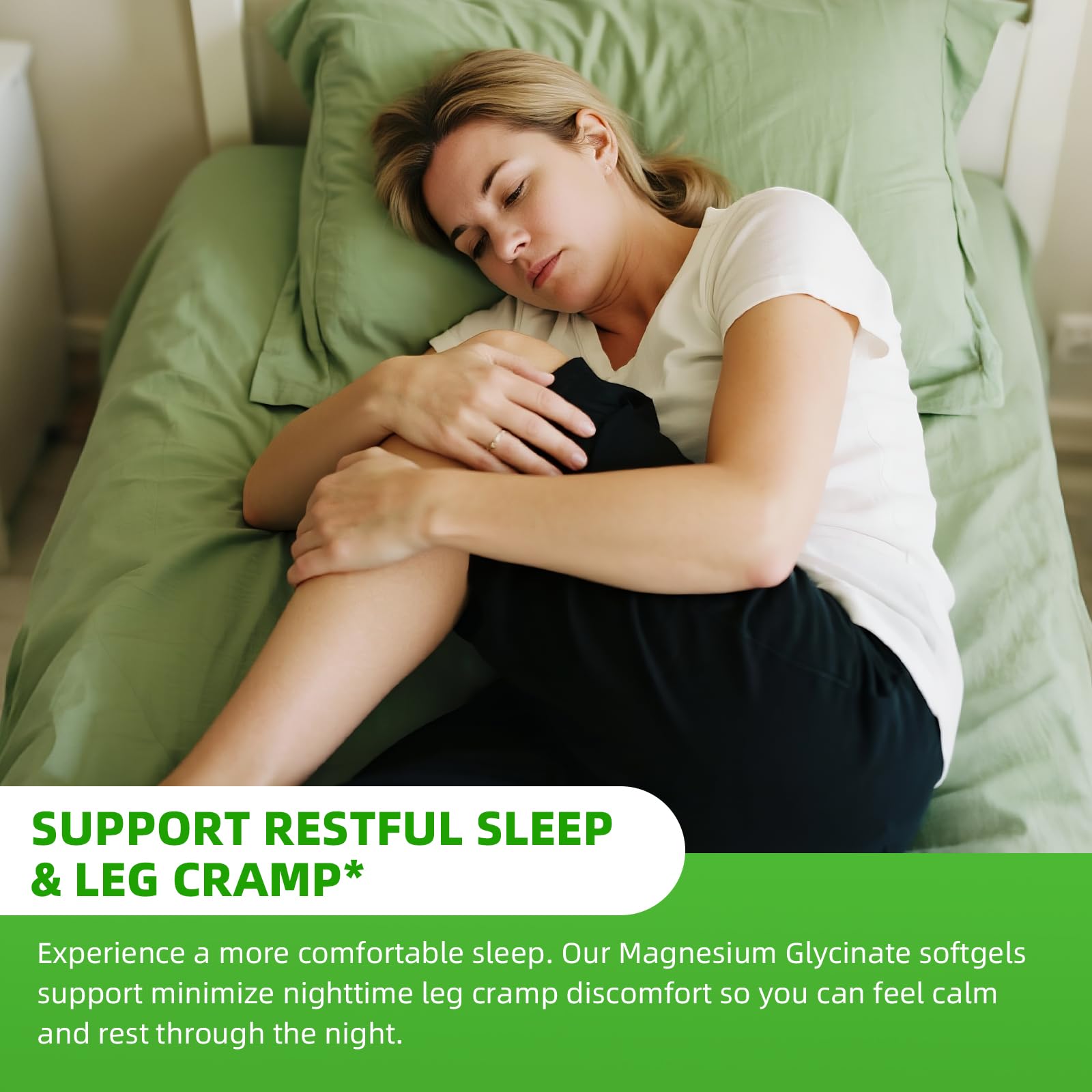 Alliwise Magnesium Glycinate 500mg Softgels – High Absorption, Easy to Swallow, Sleep & Muscle Support, Non-GMO, 120 Gelcaps (60-Day Supply)