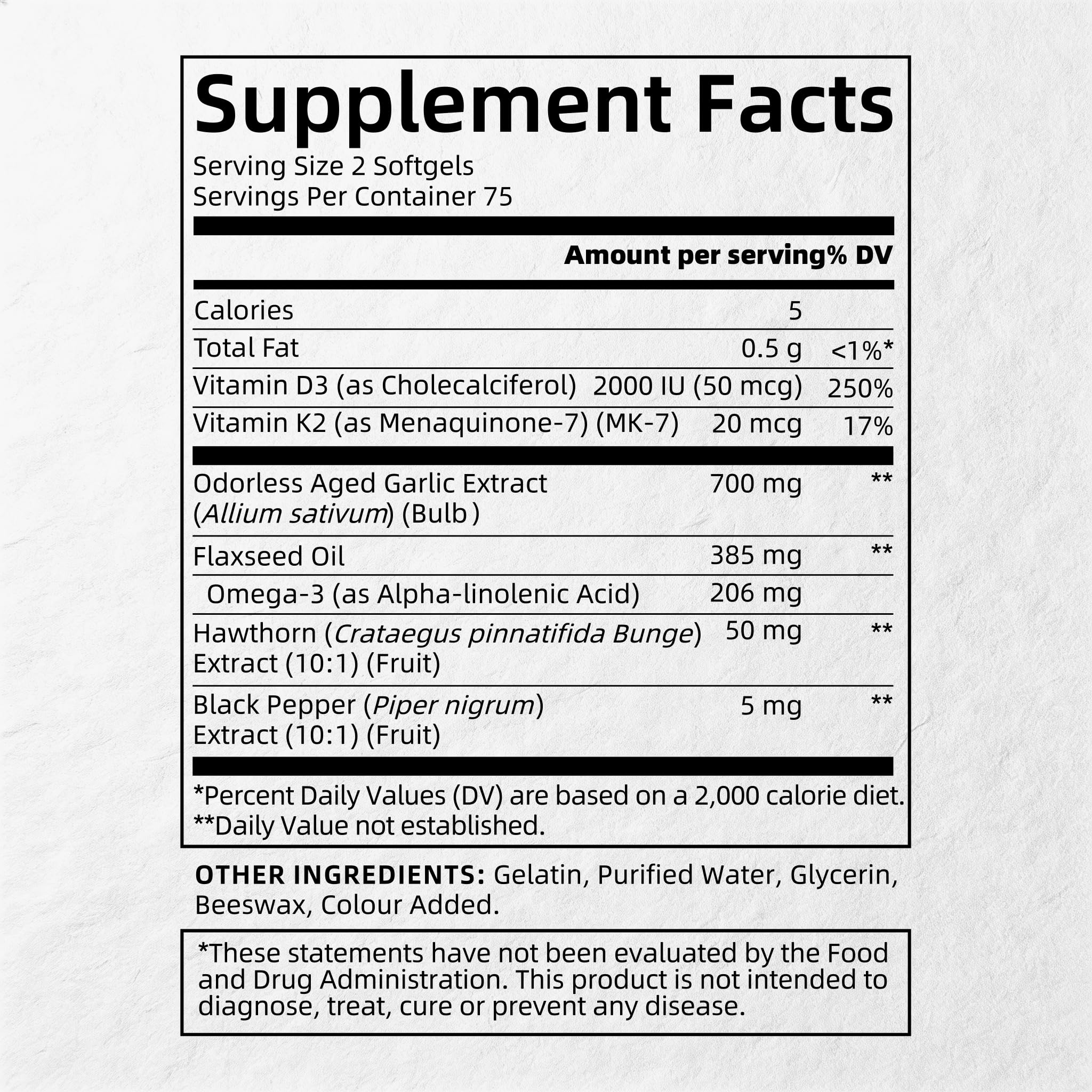 Aged Black Garlic (700mg) | Heart & Circulation Support