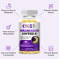 High Absorption Magnesium Glycinate 400mg Softgels Supplement, 400 mg Elemental Magnesium with 100mg Calcium - Highly Bioavailable - with Vitamin D3 & K2, for Sleep, Mood, Brain Support