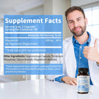 Magnesium Bisglycinate 100% Chelate, Maximum Absorbable Magnesium Glycinate Supplement for Restful Sleep, Energy Muscle Bone & Joint Support Non-GMO, Gluten-Free - 180 Capsules