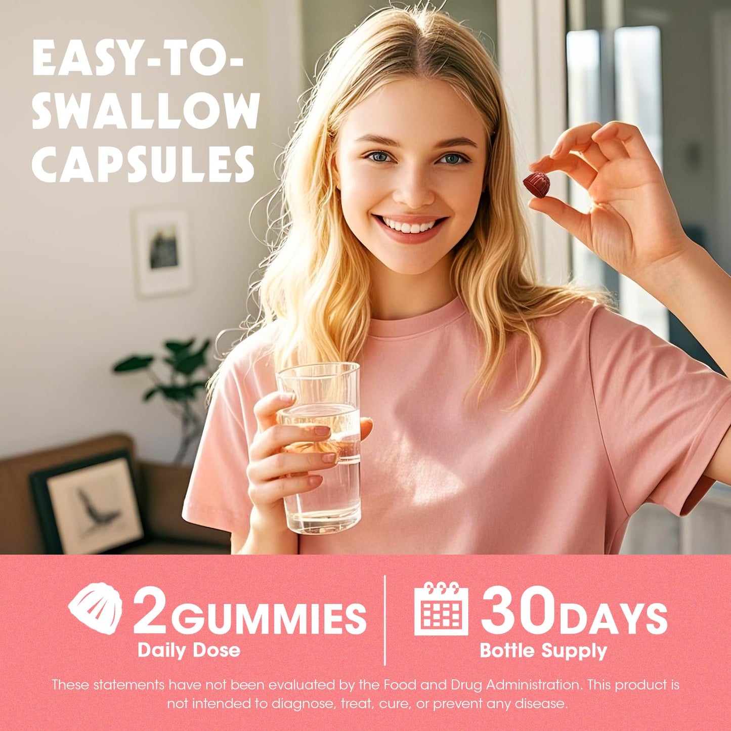Alliwise Feminine Balance Gummies for Women – Probiotic + Cranberry, 60ct