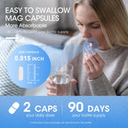 Magnesium Bisglycinate 100% Chelate, Maximum Absorbable Magnesium Glycinate Supplement for Restful Sleep, Energy Muscle Bone & Joint Support Non-GMO, Gluten-Free - 180 Capsules