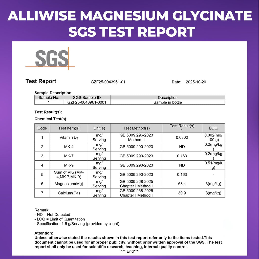 Magnesium Glycinate 400mg Softgels with D3 & K2 | Sleep, Calm & Muscle Support | 120 Count