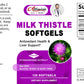Milk Thistle Capsule 1000mg Silymarin Marianum Dandelion Root Liver Health Support, Antioxidant Support, Cleanse, Detox &amp; Pure Health