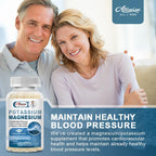 Alliwise Magnesium Potassium Complex to Support Heart health & blood pressure support, Vascular Health & Leg Cramp