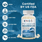 Alliwise Magnesium Potassium Complex to Support Heart health & blood pressure support, Vascular Health & Leg Cramp