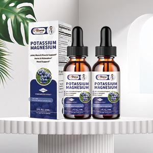 2 Pack Potassium Magnesium Supplement Liquid - High Absorption Calm Magnesium Complex 500mg & Potassium 99mg Plus Calcium, Vitamin D3, Zinc for Leg Cramps & Bone & Energy & Immune Support - 4 Fl oz