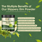 Pure Slippery Elm Powder Natural Herbal Supplement Supports Intestinal Mucous,Helps Soothe The Throat and Coughing