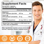 Daily Magnesium Glycinate with Vitamin B6 & D3 Gentle Support for Sleep, Mood, Muscle Comfort, and Whole-Body Wellness