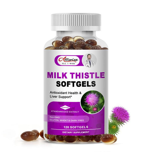 Milk Thistle Capsule 1000mg Silymarin Marianum Dandelion Root Liver Health Support, Antioxidant Support, Cleanse, Detox &amp; Pure Health
