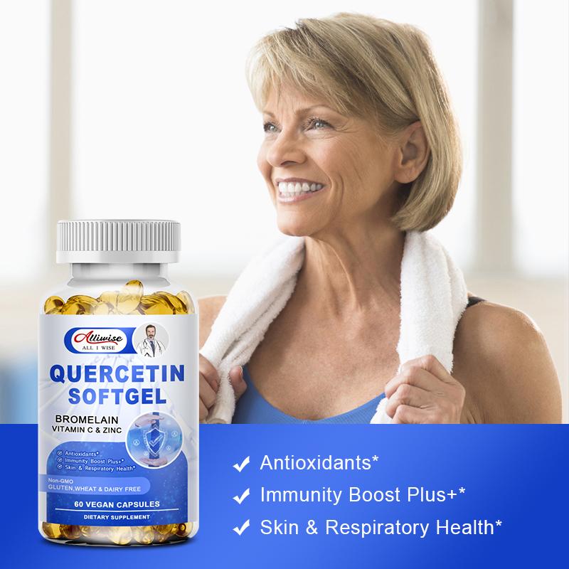 Alliwise Quercetin Softgel Non-GMO Dietary Supplement