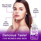 Alliwise Biotin & Collagen Gummies With Vitamin C For Anti Aging, Hair Growth, Skin, Strong Nails Beauty Support For Men & Women
