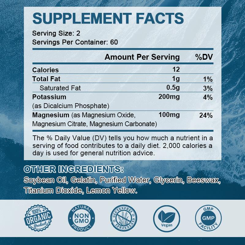 Alliwise Magnesium Potassium Complex to Support Heart health & blood pressure support, Vascular Health & Leg Cramp