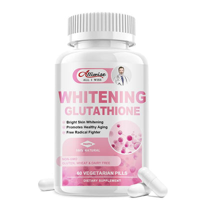 Alliwise Reduced Glutathione Whitening Pills with Vitamin C Antioxidan Alliwise Reduced Glutathione Whitening Pills with Vitamin C Antioxidan