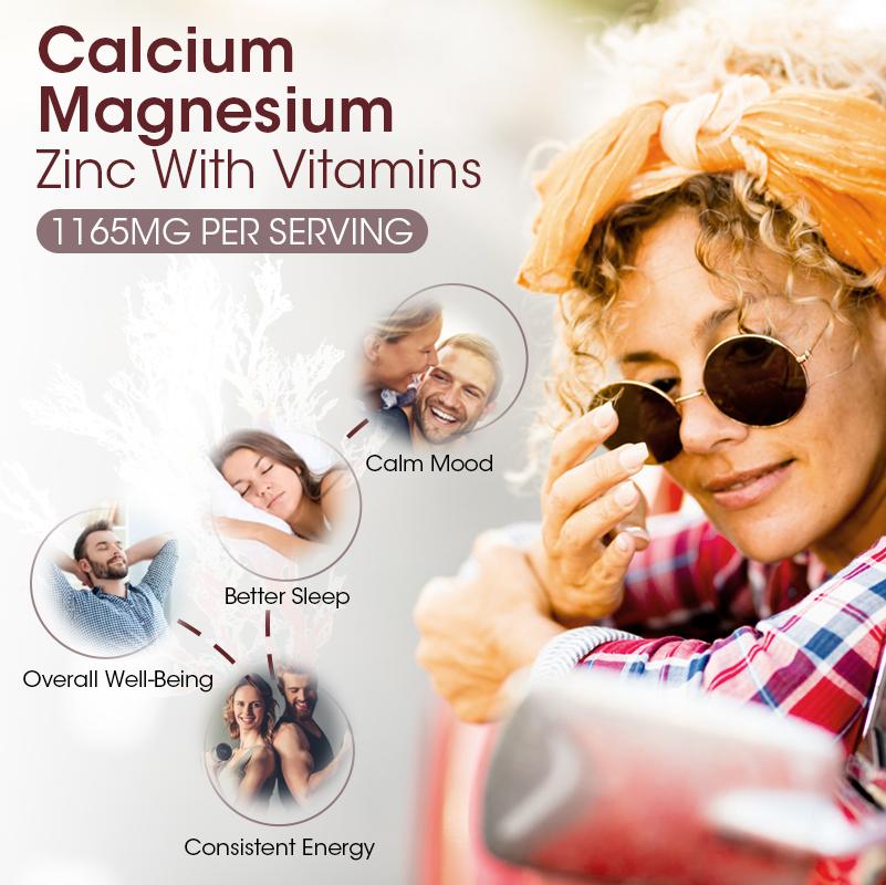 Alliwise Calcium Magnesium Zinc Gummies with Potassium & Vitamin D3