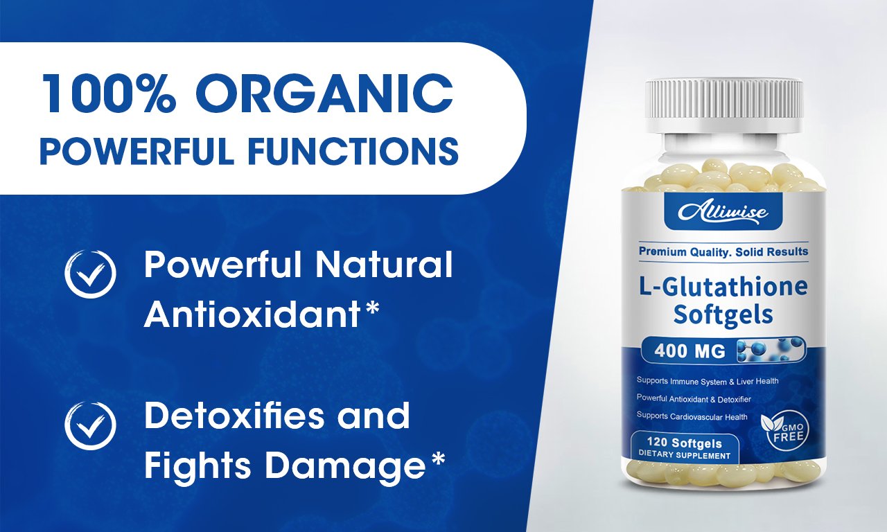 L-Glutathione 400mg Softgels 120ct Antioxidants & Immune Support