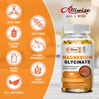 Daily Magnesium Glycinate with Vitamin B6 & D3 Gentle Support for Sleep, Mood, Muscle Comfort, and Whole-Body Wellness