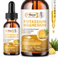 2 Packs Potassium Magnesium Supplement Liquid Drops for Mood Support