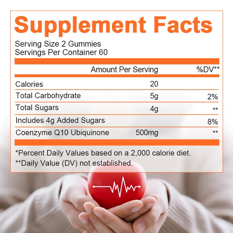Alliwise Coq10 Supplement Coenzyme q10 Gummies for Heart Health, Energy, Antioxidants, Brain & Memory Health, Cognition & Cardiovascular
