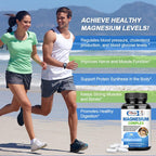 Alliwise Magnesium Complex 500mg of Magnesium Glycinate, Oxide&Citrate for Muscle Relaxation, Nerves Health& Energy-60capsules