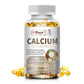 Alliwise Calcium Vitamins Soft Capsules 600mcg with Vitamin D3 K2 B12 5000 IU Calcium Supplements 4-in-1 for Women & Men for Heart, Bone & Body