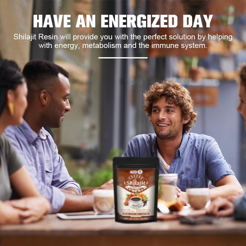 Alliwise Shilajit Supplement Increase Energy Enhance Mental Clarity Concentration Relax & Anti-Fatigue Help Men Increase Their Passionate Desire And Energy Boost Spirits Instant Coffee