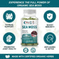 Alliwise Sea Moss Food Supplement Irish Sea Moss, Bladderwrack, Burdock Root For Energy Gut Health Skin & Joint Support ,Promote Overall Health & Immunity
