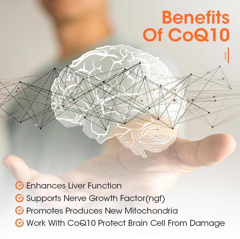 Alliwise Coq10 Supplement Coenzyme q10 Gummies for Heart Health, Energy, Antioxidants, Brain & Memory Health, Cognition & Cardiovascular