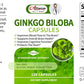 Alliwise Ginkgo Biloba Vegetarian Capsules Extra Supports Brain Function Memory Support