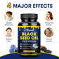 Black Seed Oil Gummies, W/ 3%+ Thymoquinone, Organic Nigella Sativa Seeds Extract, Immune & Joints Support Gummy