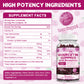 Quercetin 500mg with Bromelain, Zinc Quercetin Gummy with Vitamin C Elderberry